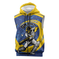 Custom Dhaka Cricket Capitals Sleeveless Zip Hoodie Together We Rise - Wonder Print Shop