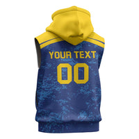 Custom Dhaka Cricket Capitals Sleeveless Zip Hoodie Together We Rise - Wonder Print Shop