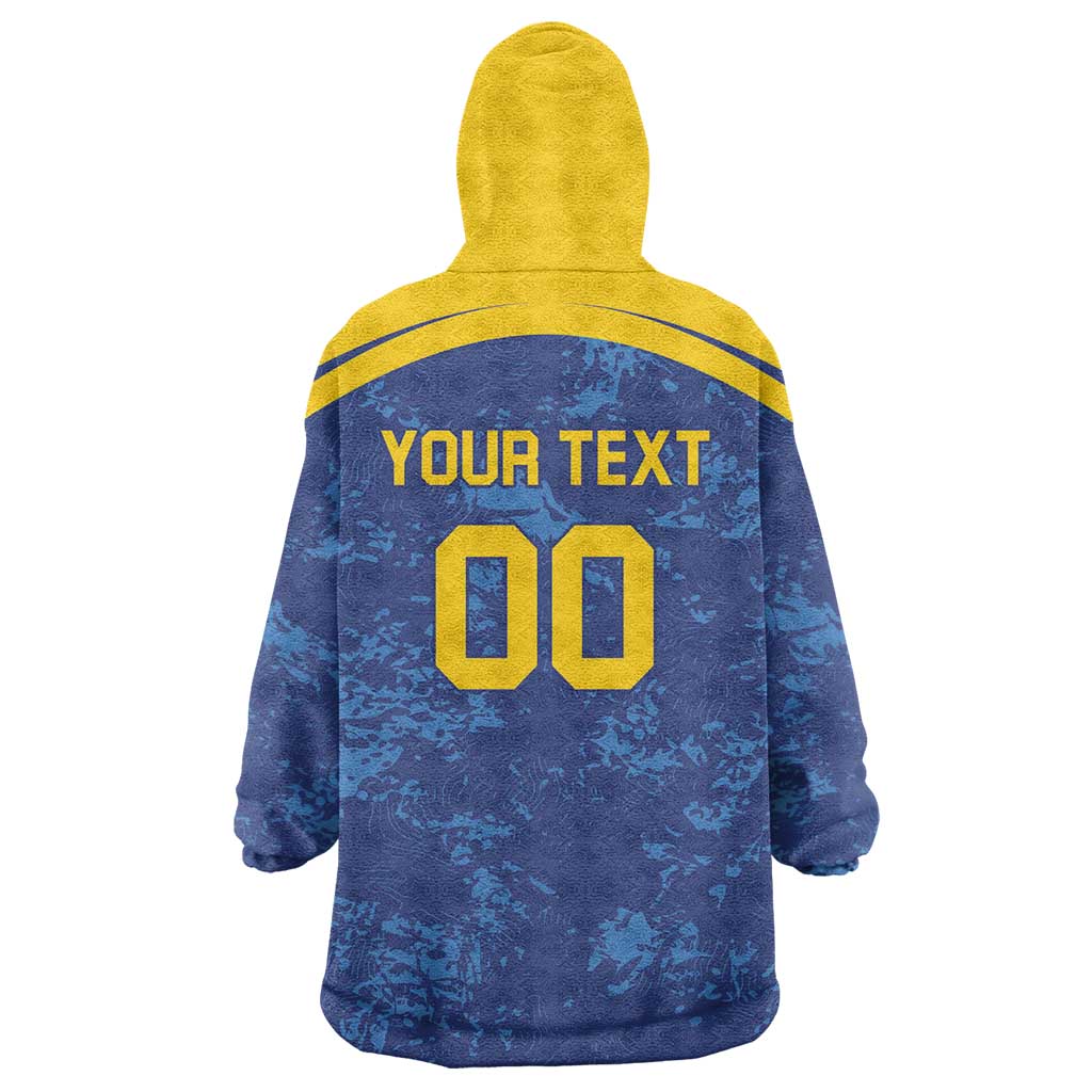 Custom Dhaka Cricket Capitals Wearable Blanket Hoodie Together We Rise - Wonder Print Shop