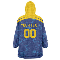 Custom Dhaka Cricket Capitals Wearable Blanket Hoodie Together We Rise - Wonder Print Shop