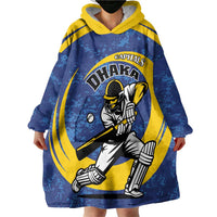 Custom Dhaka Cricket Capitals Wearable Blanket Hoodie Together We Rise - Wonder Print Shop