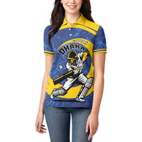 Custom Dhaka Cricket Capitals Women Polo Shirt Together We Rise - Wonder Print Shop