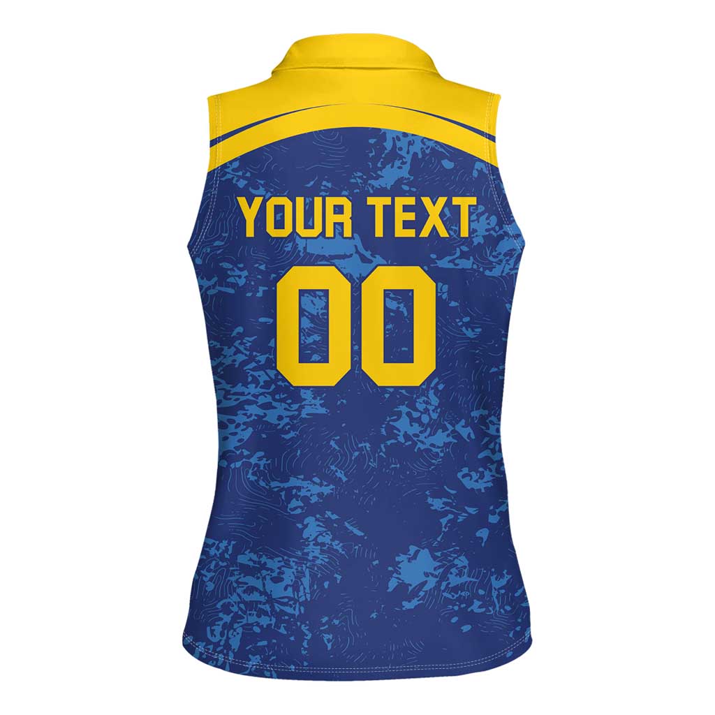 Custom Dhaka Cricket Capitals Women Sleeveless Polo Shirt Together We Rise - Wonder Print Shop