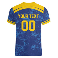 Custom Dhaka Cricket Capitals Women V-Neck T-Shirt Together We Rise - Wonder Print Shop