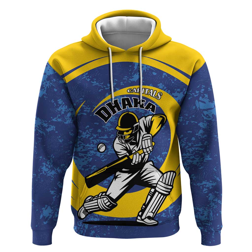 Custom Dhaka Cricket Capitals Zip Hoodie Together We Rise - Wonder Print Shop