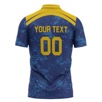 Custom Dhaka Cricket Capitals Zipper Polo Shirt Together We Rise - Wonder Print Shop