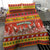 Custom Lithuania Christmas Bedding Set Lietuva Santa Claus With Reindeer - Wonder Print Shop
