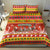 Custom Lithuania Christmas Bedding Set Lietuva Santa Claus With Reindeer - Wonder Print Shop