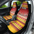 Custom Lithuania Christmas Car Seat Cover Lietuva Santa Claus With Reindeer - Wonder Print Shop
