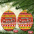 Lithuania Christmas Ceramic Ornament Lietuva Santa Claus With Reindeer - Wonder Print Shop