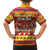 Custom Lithuania Christmas Family Matching Off Shoulder Long Sleeve Dress and Hawaiian Shirt Lietuva Santa Claus With Reindeer - Wonder Print Shop