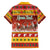 Custom Lithuania Christmas Family Matching Off Shoulder Maxi Dress and Hawaiian Shirt Lietuva Santa Claus With Reindeer - Wonder Print Shop