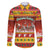 Custom Lithuania Christmas Family Matching Off Shoulder Maxi Dress and Hawaiian Shirt Lietuva Santa Claus With Reindeer - Wonder Print Shop