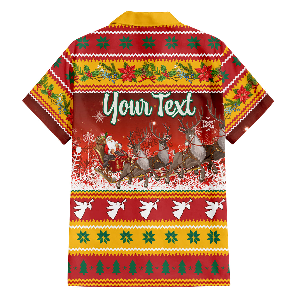 Custom Lithuania Christmas Family Matching Puletasi Dress and Hawaiian Shirt Lietuva Santa Claus With Reindeer - Wonder Print Shop