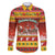 Custom Lithuania Christmas Family Matching Short Sleeve Bodycon Dress and Hawaiian Shirt Lietuva Santa Claus With Reindeer - Wonder Print Shop