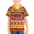 Custom Lithuania Christmas Family Matching Short Sleeve Bodycon Dress and Hawaiian Shirt Lietuva Santa Claus With Reindeer - Wonder Print Shop