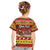 Custom Lithuania Christmas Kid T Shirt Lietuva Santa Claus With Reindeer - Wonder Print Shop