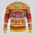 Custom Lithuania Christmas Ugly Christmas Sweater Lietuva Santa Claus With Reindeer - Wonder Print Shop
