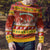 Custom Lithuania Christmas Ugly Christmas Sweater Lietuva Santa Claus With Reindeer - Wonder Print Shop