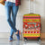 Custom Lithuania Christmas Luggage Cover Lietuva Santa Claus With Reindeer - Wonder Print Shop