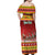 Custom Lithuania Christmas Off Shoulder Maxi Dress Lietuva Santa Claus With Reindeer - Wonder Print Shop