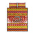Custom Lithuania Christmas Quilt Bed Set Lietuva Santa Claus With Reindeer - Wonder Print Shop