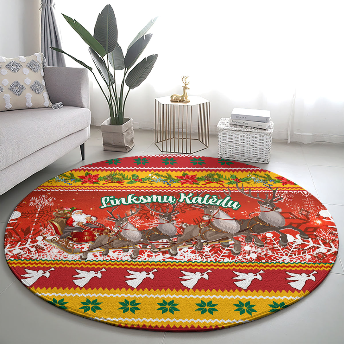 custom-lithuania-christmas-round-carpet-lietuva-santa-claus-with-reindeer