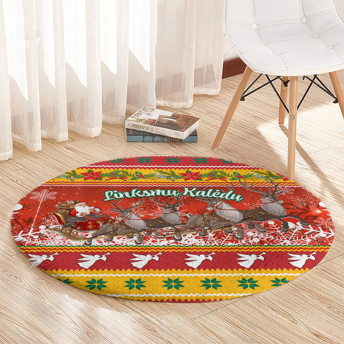 custom-lithuania-christmas-round-carpet-lietuva-santa-claus-with-reindeer