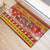 Custom Lithuania Christmas Rubber Doormat Lietuva Santa Claus With Reindeer - Wonder Print Shop