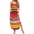Custom Lithuania Christmas Summer Maxi Dress Lietuva Santa Claus With Reindeer - Wonder Print Shop