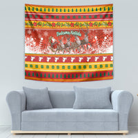 Custom Lithuania Christmas Tapestry Lietuva Santa Claus With Reindeer - Wonder Print Shop