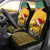 Custom Jamaica Christmas Car Seat Cover Jumieka Santa Lion - Wonder Print Shop