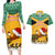 Custom Jamaica Christmas Couples Matching Long Sleeve Bodycon Dress and Hawaiian Shirt Jumieka Santa Lion - Wonder Print Shop