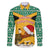 Custom Jamaica Christmas Family Matching Off Shoulder Short Dress and Hawaiian Shirt Jumieka Santa Lion - Wonder Print Shop