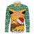Custom Jamaica Christmas Family Matching Short Sleeve Bodycon Dress and Hawaiian Shirt Jumieka Santa Lion - Wonder Print Shop