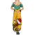 Custom Jamaica Christmas Family Matching Summer Maxi Dress and Hawaiian Shirt Jumieka Santa Lion - Wonder Print Shop