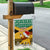 Custom Jamaica Christmas Garden Flag Jumieka Santa Lion - Wonder Print Shop