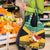 Custom Jamaica Christmas Grocery Bag Jumieka Santa Lion
