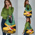 Custom Jamaica Christmas Grocery Bag Jumieka Santa Lion