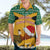 Custom Jamaica Christmas Hawaiian Shirt Jumieka Santa Lion - Wonder Print Shop