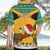 Custom Jamaica Christmas Hawaiian Shirt Jumieka Santa Lion - Wonder Print Shop
