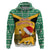 Custom Jamaica Christmas Hoodie Jumieka Santa Lion - Wonder Print Shop