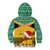 Custom Jamaica Christmas Kid Hoodie Jumieka Santa Lion - Wonder Print Shop