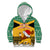 Custom Jamaica Christmas Kid Hoodie Jumieka Santa Lion - Wonder Print Shop