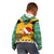 Custom Jamaica Christmas Kid Hoodie Jumieka Santa Lion - Wonder Print Shop