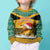 Custom Jamaica Christmas Kid Ugly Christmas Sweater Jumieka Santa Lion - Wonder Print Shop