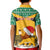 Custom Jamaica Christmas Kid Polo Shirt Jumieka Santa Lion - Wonder Print Shop