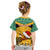Custom Jamaica Christmas Kid T Shirt Jumieka Santa Lion - Wonder Print Shop