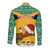 Custom Jamaica Christmas Long Sleeve Button Shirt Jumieka Santa Lion - Wonder Print Shop