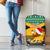 Custom Jamaica Christmas Luggage Cover Jumieka Santa Lion - Wonder Print Shop